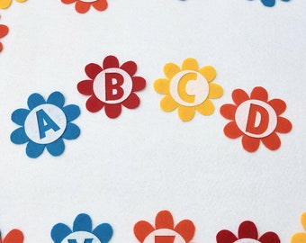 Lettere in feltro per progetti artigianali di cucito Materiali fustellati per artigianato Lettere in feltro per la scuola Motivo ornamentale in feltro ABC Montessori per bambini in età prescolare