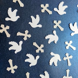 Confeti de Pascua para mesa, decoración para fiestas de Pascua, confeti para fiestas, confeti de primavera, ceremonias religiosas, decoración para primera comunión, bautismo