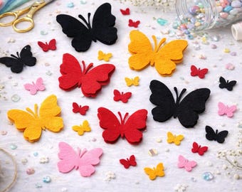 Felt Butterflies Die Cut Craft Supplies, Sewing and Quiet Book Projects