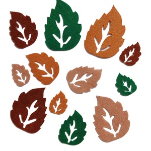 Felt Leaf Die Cut Craft Supplies Tropical Leaves Sewing Craft Projects Vegetation Felt Wreath Decor Felt Leaves Autumn leaves