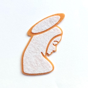 Recortes de fieltro de Nuestra Señora Virgen María Manualidades católicas Regalos religiosos Fe