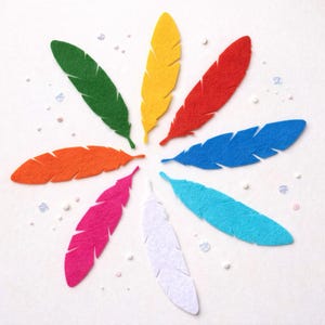 Fustelle di piume in feltro (12 cm - 4,72 pollici) - Forniture per bricolage e feste