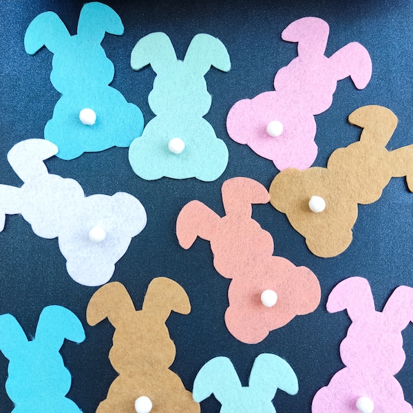 Bunny Felt Creative Play Children Story Quiet Play Game Pretend Play Animal Shapes Easter Bunny Die Cut Birthday Party Easter Decoration