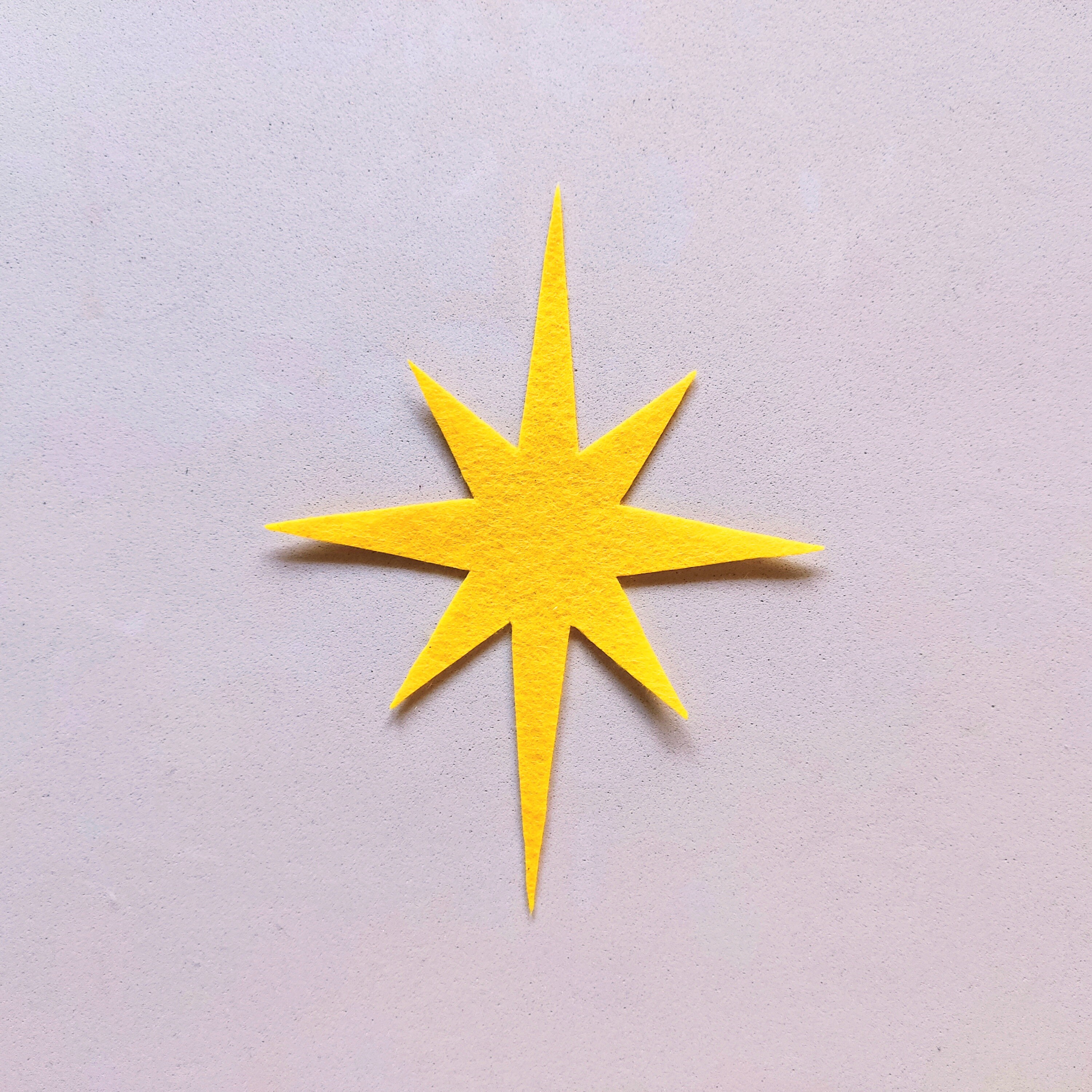 Christmas Star Die Cut Sewing Pattern felt Craft Supplies Etsy