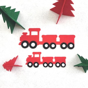 DDP | Train de Noël découpé en feutre | Fournitures créatives pour les fêtes