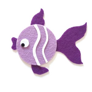 Troqueles de peces de fieltro: formas coloridas para manualidades y decoración que cuenta historias