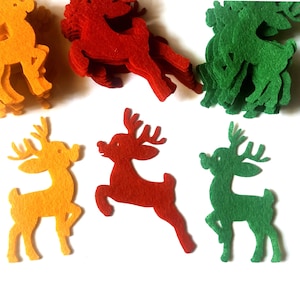 Felt Reindeer Die Cut, Christmas Sewing Craft Supplies