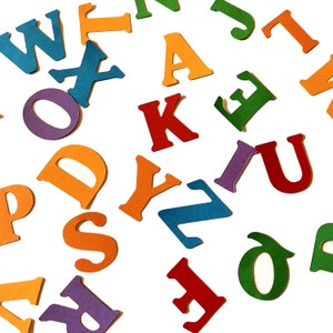 Letras troqueladas de cartulina de 10 cm (3,98") para decorar el aula Elige tus letras Letras personalizadas Letras de cartulina de 10 cm