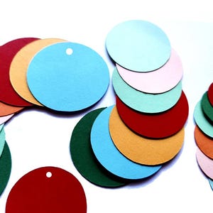 Cardstock Circles | Sizes From 5cm (1.97") to 9,5cm (3.74")| With or Without hole