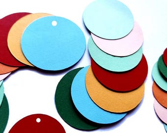 Cardstock Circles | Sizes From 5cm (1.97") to 9,5cm (3.74")| With or Without hole