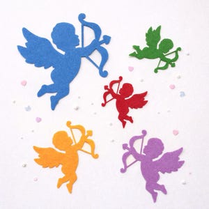 Recortes de Cupido de fieltro: Troqueles para San Valentín