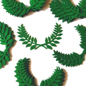 Corona di alloro in feltro fustellata per feste Corona di alloro Mitologia greca Vittoria