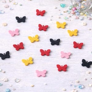 Tiny Felt Butterfly Die Cuts(0,64"x0,5") , Craft Sewing Supplies (1.62cmx1.27cm)