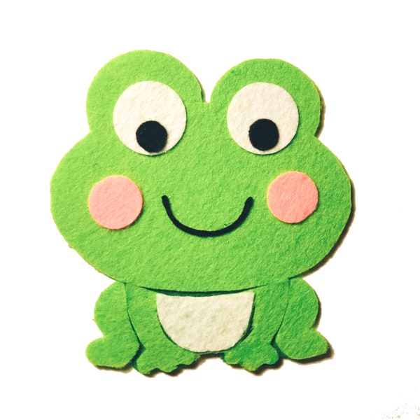 Grenouille feutre jeu créatif enfants histoire jeu silencieux jeu de simulation formes animales grenouille découpé fête d'anniversaire feutre muguet livre silencieux