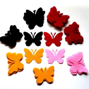 Felt Butterflies Felt Die Cut Craft Supplies Butterflies for Sewing Craft Projects  Butterfly Wedding Ornament for Sewing Quiet book