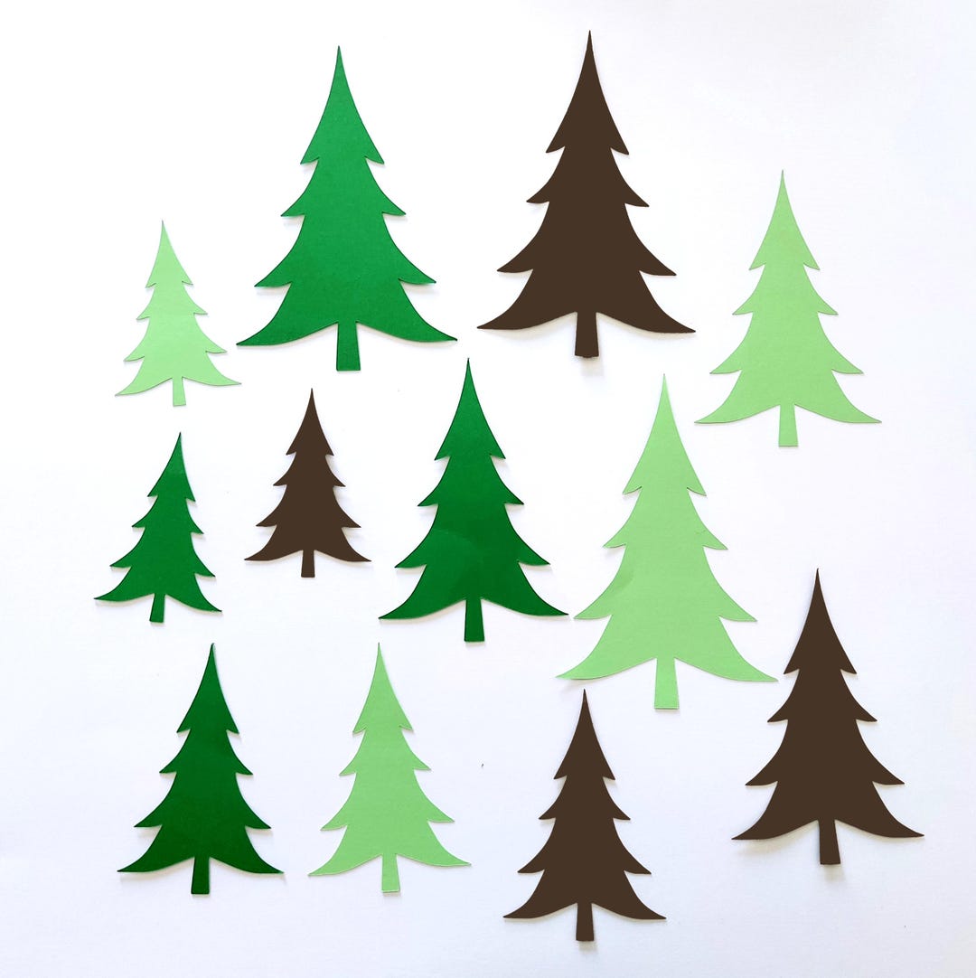 Cardstock Christmas Tree Cardstock Pine Tree Craft Supplies Craft ...