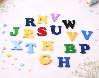 Felt Letters, 4 cm (1,57")  Die Cut Alphabet, Classroom Decor