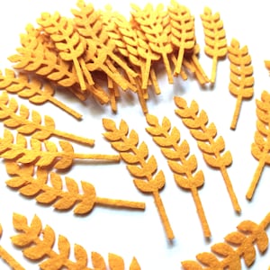 Spiga di grano in feltro, fustellata, modello per cucire, spiga di grano, articoli per artigianato in feltro, progetti per artigianato in feltro, decorazioni per chiese in feltro, simboli dell'Eucaristia pasquale