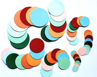 Cardstock Circles | Sizes From 0,5cm to 4,5cm | Cardstock Circles | Cardstock Shapes for Crafts Paper Circles Die Cut Small Circles
