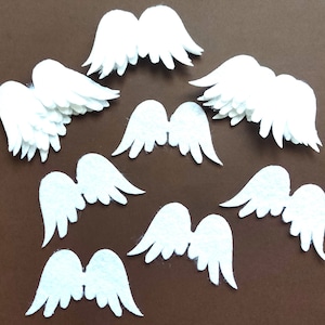 Ailes d'ange en feutre découpées Fournitures créatives Ailes d'ange couture projets d'artisanat Couronne en feutre | 3 tailles | 13 couleurs