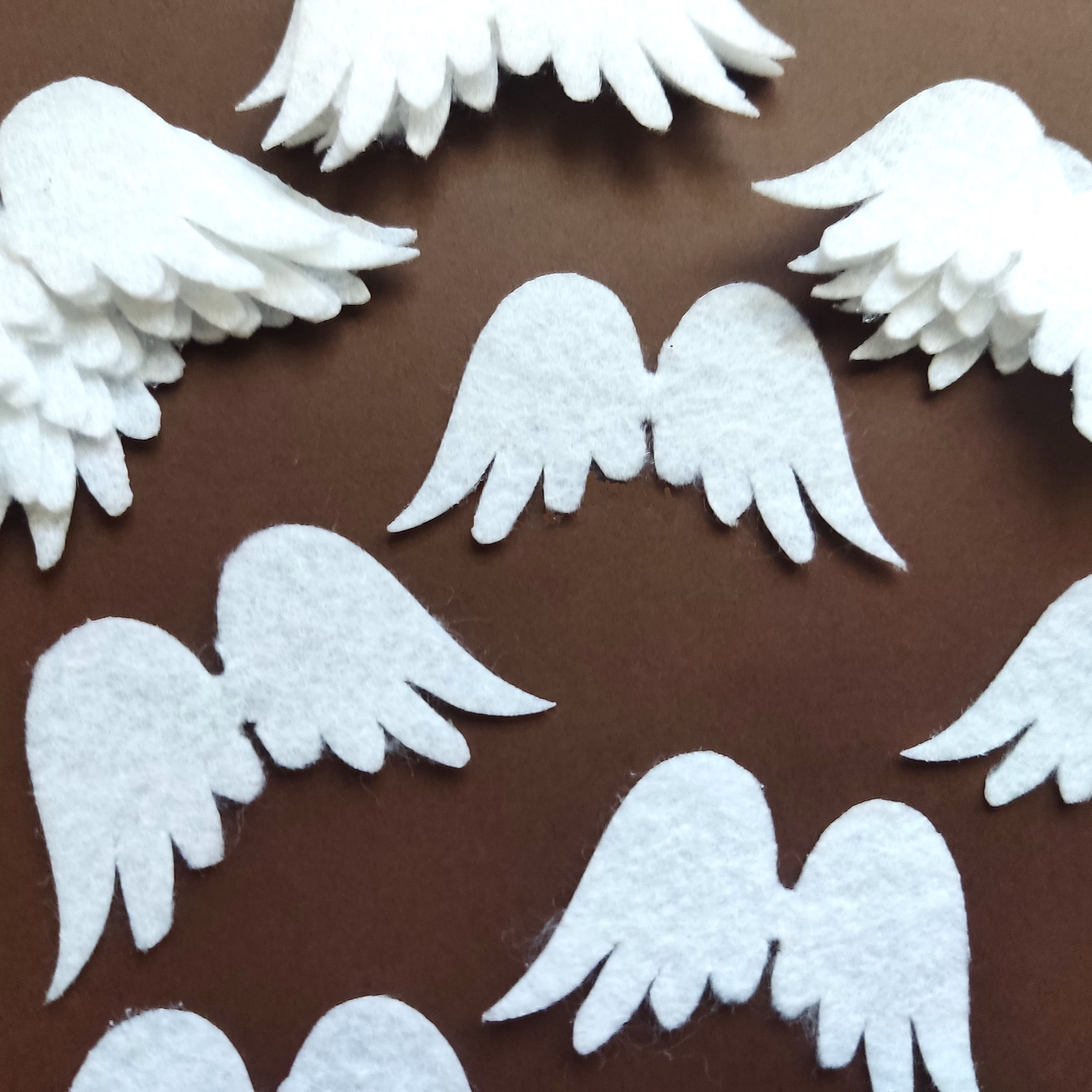 フェルト製天使の羽 ダイカットクラフト用品 天使の羽 裁縫クラフト