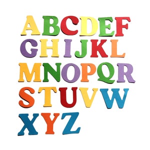 Letras troqueladas de cartulina de 4 cm (1,6") para decorar el aula Elige tus letras Letras personalizadas