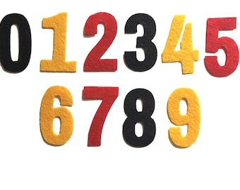 フェルト数字 4 cm/1.57インチ 裁縫クラフトプロジェクト用数字
