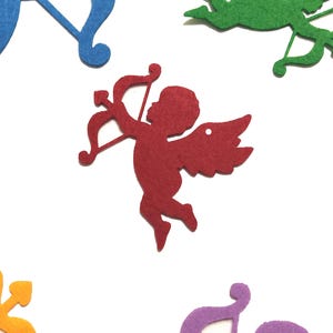 Felt Cupid Cutouts with Hanging Hole, Valentine's Day Decoration
