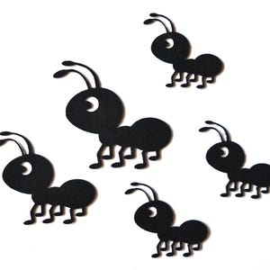 Hormiga de fieltro troquelada, recorte de hormiga para libro tranquilo decorativo