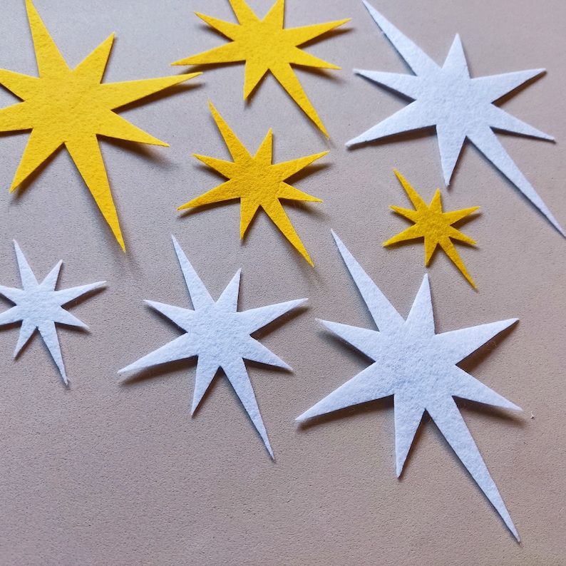 Christmas Star Die Cut Sewing Pattern felt Craft Supplies christmas