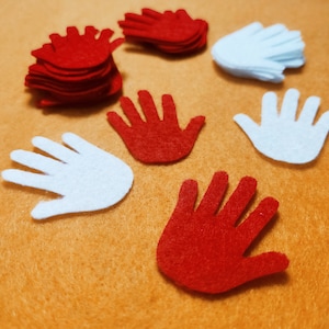 Felt Hand Die-Cut Felt Craft Supplies Hand Sewing Craft Projects Felt Crown Decor Felt Ornament Pattern Wreath Decor | 4 Sizes