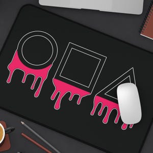 Trendy Kdrama Desk Mat for Series Enthusiasts, Office Décor Lovers, and Asian Art Fans, Customizable, Anti-Slip, Vibrant Design, TV series