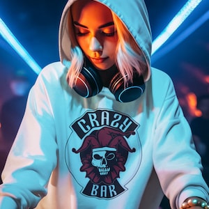 Joker Hoodie, Skull Hoodie with a Joker Style, Funny Joker Hoodie, Halloween Joker Sweatshirt, Joker Lover Sweatshirt Gifts