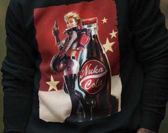 Nuka Cola Sweatshirt, Retro Fallout Gamer Stil