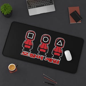 Korean Drama Desk Mat, Perfect Gift for Kdrama Fans Series Lovers, Trendy Neoprene Design, Anti-Slip, Customizable, Multi-Size Option