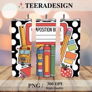 Personalized Teacher Coquette Tumbler Wrap PNG – 20oz Skinny Sublimation Design, Custom Name Back to School PNG, Digital Download Women Men