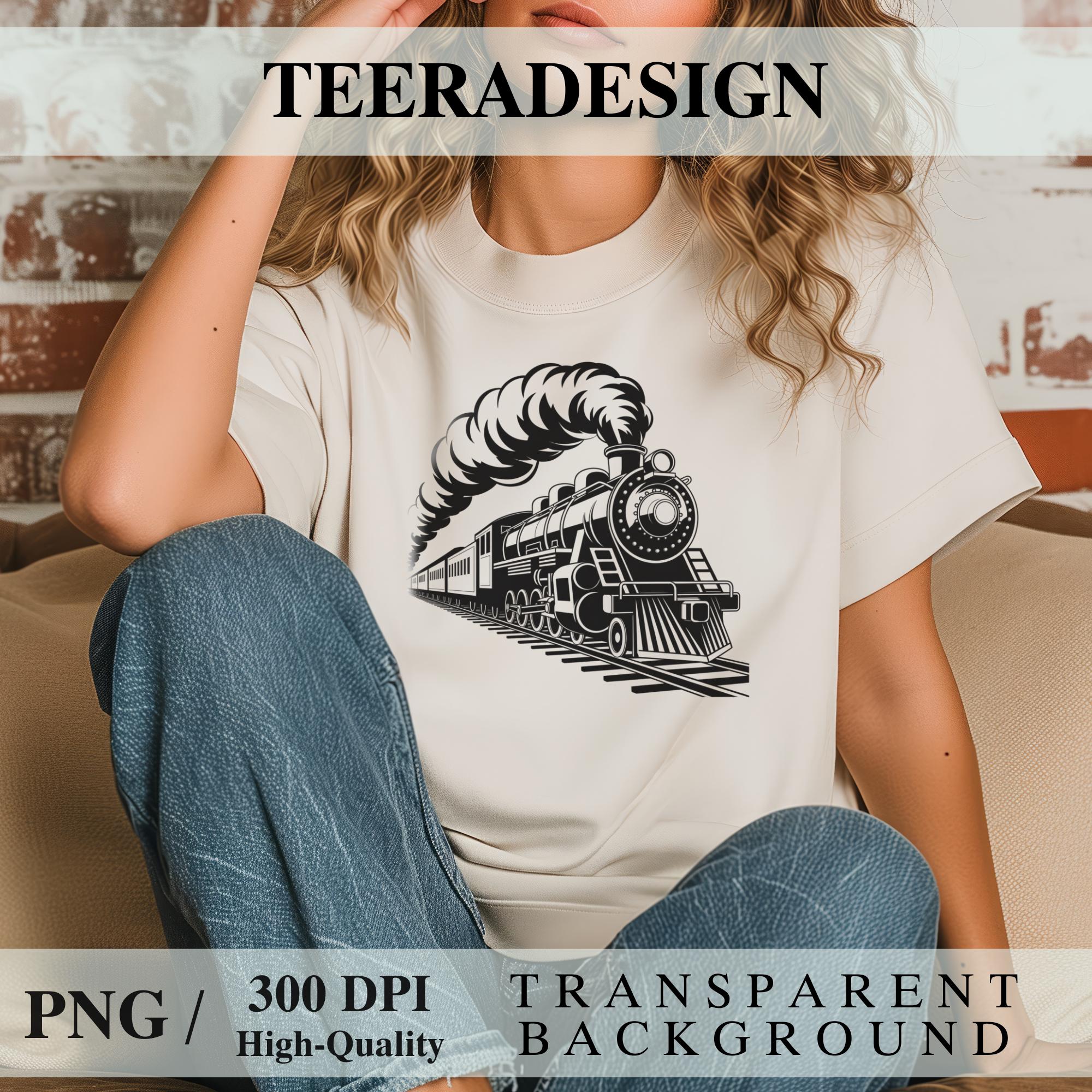 Vintage Train PNG – Locomotive Clipart | Railway Sublimation Design ...