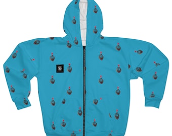 NGesundheit Bomb Zip Hoodie (AOP)