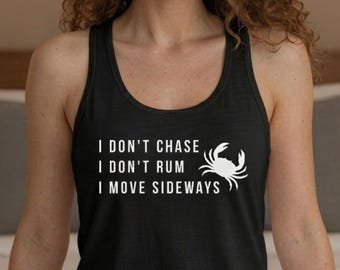Minimalist Women's Garment Dyed Muscle Tank. Womens Tank for Summer. Top for Beach and Fitness. Women's Racerback. Nautical clothing