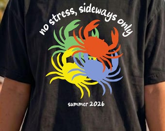 Minimalist Fishing Shirt. Funny Crab Summer Graphic Tee, Sarcastic and Ironic Style t-shirt. Modern Ocean Life Apparel. Gift for her or him.