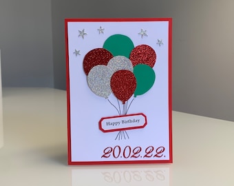 Birthday card, greeting card, 3D card, Birthday greeting, 3D greeting card.
