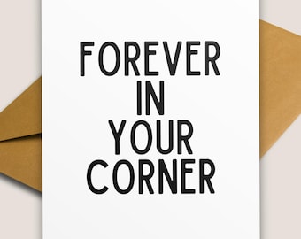 Forever In Your Corner Card: Encouragement & Mental Health, Support Encouragement, Supportive Friendship, Thinking of You, Inspirational