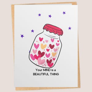 Greeting Card Mental Health & Emotional Support, Uplifting, Encouragement, Friendship, Hard Times Car