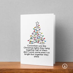 Cartão de Natal engraçado para impressão, cartão de Natal feliz para o chefe, cartão de Natal engraçado para o chefe, presente de Natal engraçado para o chefe, mulher