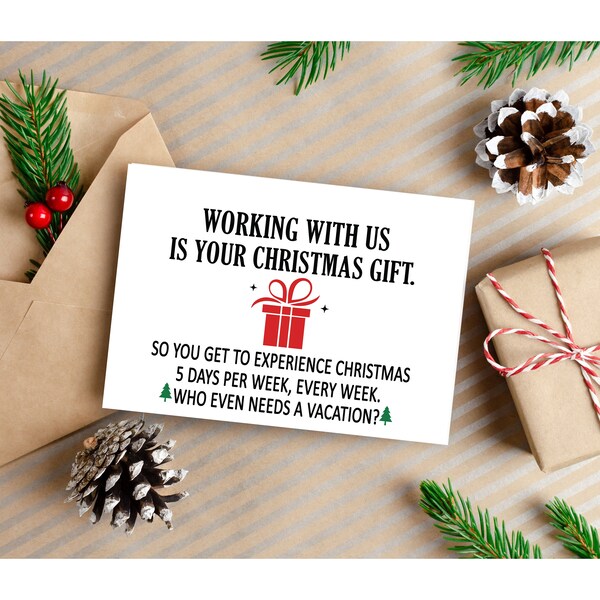 Christmas Card for My Boss - Etsy