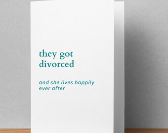 Happy Divorce Card, 'Happily Ever After'