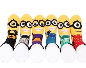 Chaussettes Minion, les meilleures et différentes couleurs / Les meilleures chaussettes Minion, différentes couleurs