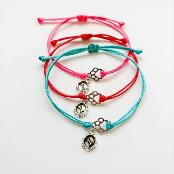 Paw Print Bracelet Dog Bracelet Memorial Dog Remembrance Bracelet Pet Memory Gift Minimalist Paw Bracelet Pet Loss Bracelet