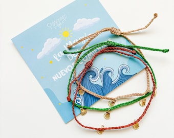 Seashell Bracelet: Boho Beach Jewelry, Summer Friendship Bracelet