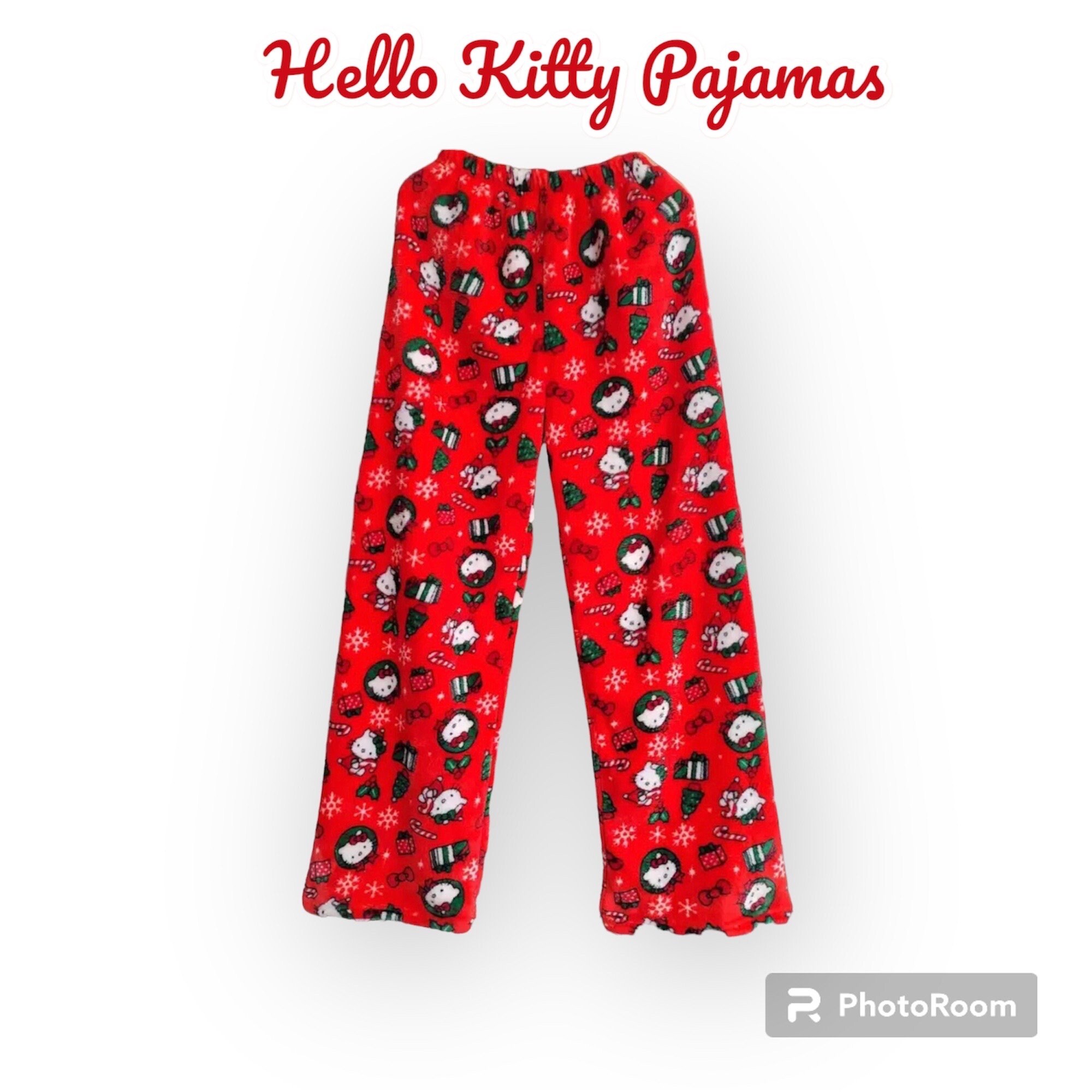 Hello Kitty Christmas Pajamas Etsy